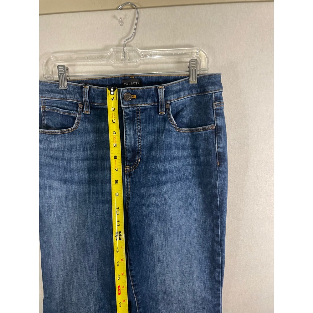 Talbots Straight Leg Jeans 10P Womens Medium Wash Blue High Rise Petite Denim - Picture 7 of 9